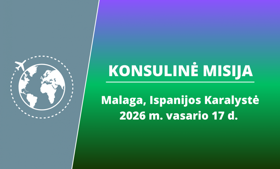 Vasario 17 d. rengiama konsulinė misija Malagoje